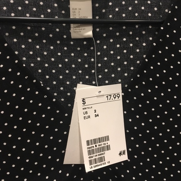 Cute black and white polka-dot blouse - Picture 3 of 5